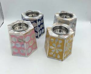 Handcrafted Eco-Friendly Resin Mubkhara Incense Burner with Mother of Pearl <b>Bone</b> Inlay Budget-Friendly Religious Gift - Product Image 1