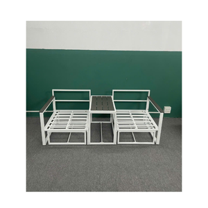 Usine directe couleurs personnalisées ensemble de Bari cadre en acier moderne meubles de patio intérieur/extérieur 10cm coussin de dos salle à manger hôtel utilisation faite - Product Image 1