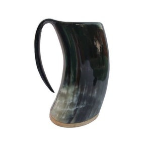 แก้วมักทำมือวัวฮอร์นแก้วดื่มเบียร์มีสไตล์เป็นมิตรต่อสิ่งแวดล้อม - Product Image 1