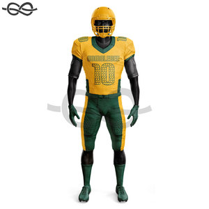 Uniforme de football américain personnalisé à manches courtes, haute qualité, 100% polyester, entièrement sublimé, séchage rapide et respirant - Product Image 5