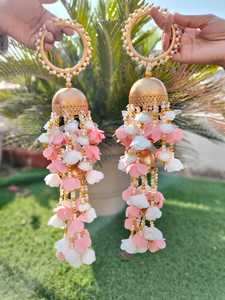 Punjabi Floral Kaleera Hathpool Brazaletes Par Joyería nupcial Haldi Sangeet Mayun Bodas Indian PakistaniTraditional Accesorios - Product Image 2