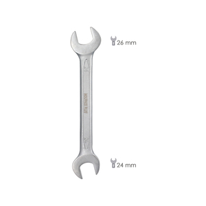 Chiave Fissa Plus 24x26 in Acciaio Cromo Vanadio DIN 3110 - Product Image 2