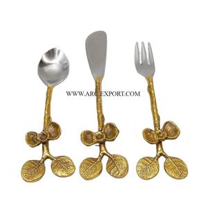 Gold and Silver Polished Table Decorative Luxury Flat Ware Cutlery Set Attractive Designing Hotels Food Cutlery Kitchen Decor - Product Image 2