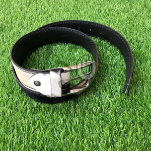 Ceinture en cuir de vachette de qualité supérieure avec boucle en alliage |   Mode Western Rustique, Imprimé Animal, Robuste, Écologique, Respirant - Product Image 3