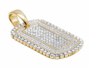 Totalmente helado Moissanite Diamante tachonado en plata 925 personalizado Hip Hop joyería collar encanto colgante - Product Image 5