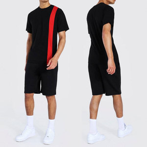 Conjuntos de Verano para Hombre, Casuales, Lisos, 100% Algodón, Secado Rápido, Camisetas y Pantalones Cortos al por Mayor para Jóvenes y Adultos - Product Image 5