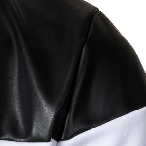 Chaquetas universitarias de invierno de hombre de lana cepillada CVC de alta calidad con estampado de logotipo de alta calidad al por mayor chaqueta universitaria lisa en blanco - Product Image 4