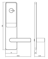 Système de serrure de porte intelligente haut de gamme sans clé, contrôlé par l'application TThotel, avec carte-clé numérique, mot de passe, Wi-Fi/Cloud, pour porte en bois