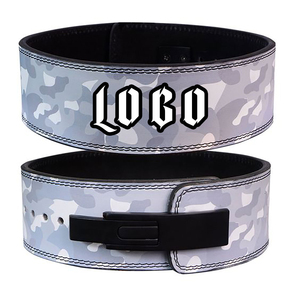 Fitness Body Building Weight Lifting Belt Genuine Leather Gym <b>Waist</b> Trainer Belts for Lever 13mm Weightlifting Leather Belt - Product Image 1