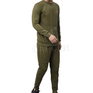 Chándal de moda de invierno de dos piezas para hombre de alta calidad 100% algodón transpirable y estilo de conjunto de tela personalizable - Product Image 3