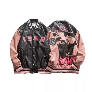 Veste universitaire Letterman en laine et cuir véritable pour hommes, veste noire avec logos brodés de couleurs personnalisées, veste pour hommes fabriquée au Pakistan - Product Image 2