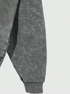 ¿Venta al por mayor personalizado 100% algodón de los hombres de moda estrella Sudadera con capucha conjunto de ropa de calle Sudadera con capucha? - Product Image 6