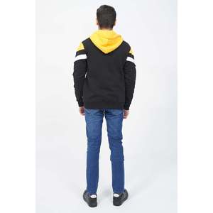 Custom logo Men's SEONG Winter Zipper Hoodies Knitted Fabric Custom Label Screen <b>Printed</b> Solid Garment Dyed Lined Hip-Hop XS-6XL - Product Image 3