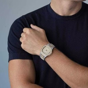 นาฬิกาโมอิสซาไนต์คุณภาพสูงแบบ Iced Out VVS สไตล์ฮิปฮอป ระบบอัตโนมัติ สำหรับผู้ชาย หรูหรา ผ่านการทดสอบเพชร - Product Image 5