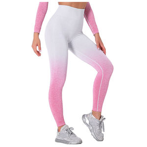 Profesional Venta caliente de cintura alta para mujer impreso diseño sublimado patrón yoga gimnasio fitness sublimación entrenamiento Leggings - Product Image 1