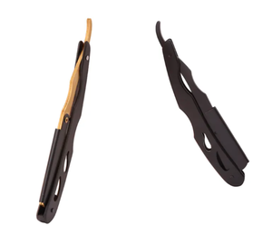 Rasoir de barbier à bord droit rasoir pour hommes outil de rasage de barbe faciale rasoir de rasage manuel coiffeur barbe coupe rasoir de sécurité - Product Image 4