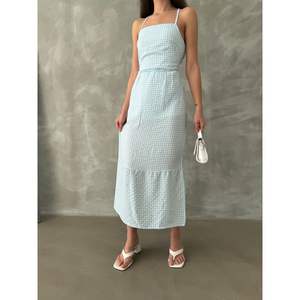 Vestidos Casuales Topshow - Vestido Azul con Tirantes hasta el Tobillo, Producto al por Mayor - Product Image 3