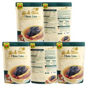 Slow-Cooked Black Chicken & Ginseng <b>Ready</b>-<b>to</b>-<b>eat</b> Soup Vietnam Supplier Asian Food ISO HACCP Certified Healthy OEM Customizable - Product Image 6