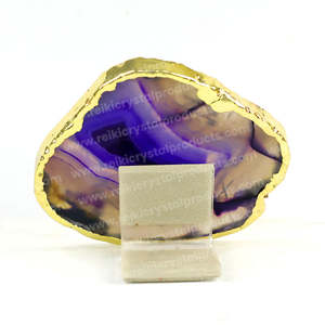 Feng Shui Crystal <b>Agate</b> Good Luck Symbol <b>Coaster</b> for Table Decoration - Product Image 5