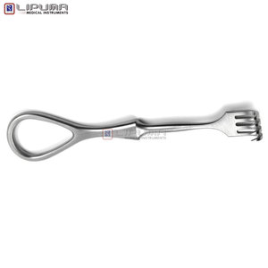 เครื่องดึงกลับ Volkmann สำหรับการผ่าตัดแบบพรีเมี่ยมขนาด11.5ซม. (4.5) อุปกรณ์ทางการแพทย์ที่แยกง่าม4ง่าม0.5มม. - Product Image 5