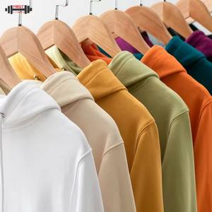 Sudadera con capucha de lana de algodón pesado de invierno para hombre de alta calidad de ajuste regular 300gsm - Product Image 5