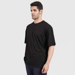 เสื้อยืดเจอร์ซีย์เนื้อหนาสีดำลายกราฟิกพิมพ์ลายแบบพิเศษ - Product Image 3