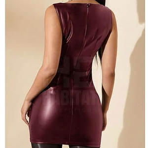 Vestido de Cuero para Mujer, Estilo Oficina, Vestido de Cuero Moderno para el Trabajo, a un Precio Razonable - Product Image 3