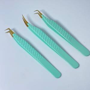 Suministros para Extensión de Cejas, Pinzas de Punta Fina de Acero Inoxidable de Alta Calidad, Personalizadas - Product Image 1