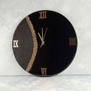 CETTE HORLOGE MURALE EN RÉSINE AVEC Horloge Murale au Design Artistique Unique Fait Main Art Résine d'Inde - Product Image 3
