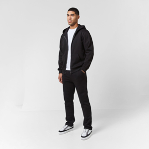 Chándal con cremallera transpirable ligero de algodón 100% para hombre, conjuntos de patrón sólido de invierno de secado rápido de peso pesado para adultos para hombres - Product Image 4