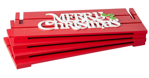 Caja de madera para collar de árbol de Navidad con cartel de Feliz Navidad para decoración de hogar u oficina hecha en Vietnam - Product Image 6