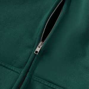 Sudaderas con cremallera de lana estilo Streetwear Street Pro Factory Direct Thick Zip Hoodie Venta al por mayor Sudaderas con capucha lisas impresas con pantalla personalizada - Product Image 4