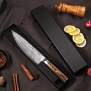 Vente en gros Personnalisé Qualité supérieure OEM ODM Service Couteau de chef professionnel Damas Couteaux de chef de cuisine japonais Lame fixe - Product Image 6