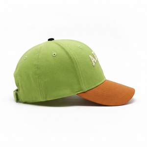 Casquette Snapback 6 Panneaux Brodée en 3D avec Lettres, en Toile Vert Orange, Unisexe, Décontractée, Respirante et Imperméable, Réglable - Product Image 4