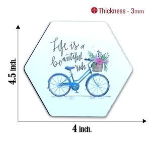 Posavasos de Madera de Alta Calidad, Estilo Bohemio, Ecológico, Hecho a Mano, Diseño Personalizado Económico para el Hogar y la Oficina - Product Image 6