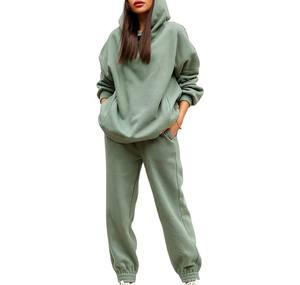 2025 alta calidad top Trending mujeres Jogger traje de chándal Sudadera con capucha de manga larga - Product Image 1