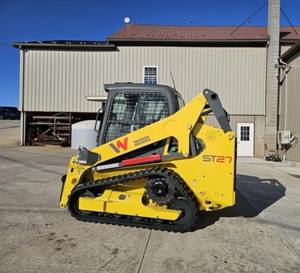 Wacker Neuson ST27 Cargador sobre orugas Pista delantera Skid Steer Sistema totalmente hidráulico 0.4CBM Capacidad de cubo Bomba de motor Núcleo de caja de cambios - Product Image 1