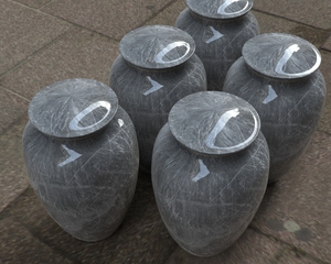 L MAX B EXPORTS Urne de crémation en bois brun et métallique Fournitures funéraires en laiton pour adultes pour cendres Produits commémoratifs - Product Image 3