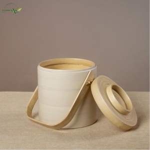 Juego de Recipientes de Bambú Ecológicos - Almacenamiento Hecho a Mano con Asa - Product Image 2