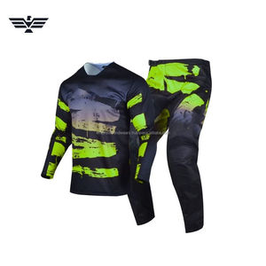 Conjunto de Jersey y Pantalones de Motocross Personalizados, Ropa de Motociclismo Todoterreno, Transpirable, de Secado Rápido, 100% Poliéster, Traje de Carreras de Motocicleta - Product Image 1