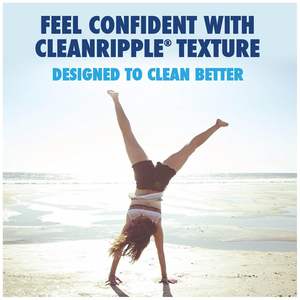 Papier toilette Cottonelle CleanCare grand rouleau (paquet de 12 rouleaux), papier toilette, rouleaux de papier toilette ultra doux avec Clean Ripple - Product Image 4