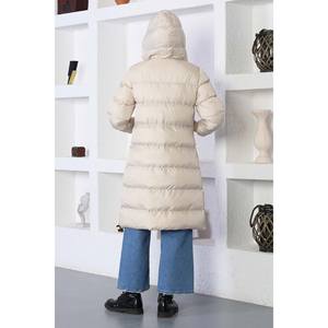 Veste matelassée à capuche avec fermeture éclair, type trench-coat - Product Image 5