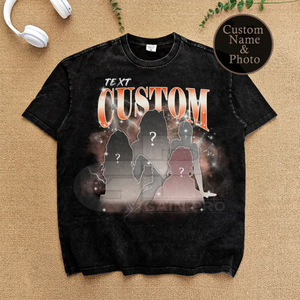 T-shirt imprimé surdimensionné Hommes Femmes Streetwear T-shirt en coton T-shirt graphique personnalisé Haut décontracté unisexe - Product Image 1