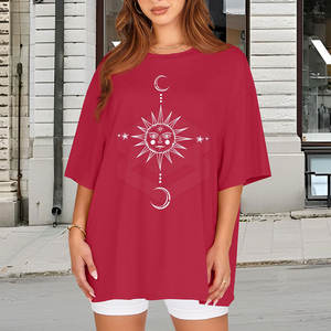 Camiseta Extra Grande Personalizada para Mujer, Ecológica, Holgada, Informal, para Verano, al por Mayor, Cómoda, Último Diseño - Product Image 2