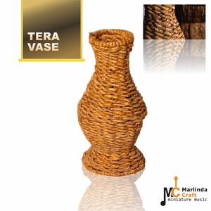 Vase TERA en écorce de bananier, artisanat - Product Image 1