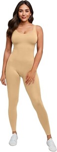 2025 Spring Workout Seamless Yoga Gym Bodycon Rompers Sexy <b>Racerback</b> Tummy Control Padded <b>Bra</b> Comfortable Running Sweat Suit - Product Image 6
