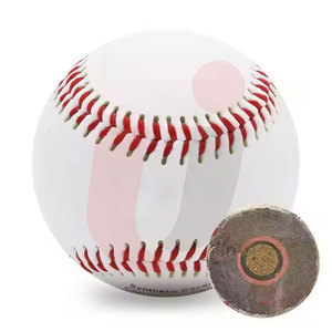 Popular de fábrica de alta calidad logotipo personalizado oficial blanco y amarillo béisbol entrenamiento Softball deportes al aire libre pelota - Product Image 1