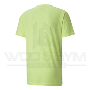 Camiseta de poliéster de algodón informal de color sólido de secado rápido para hombres Ropa deportiva con logotipo personalizado - Product Image 4