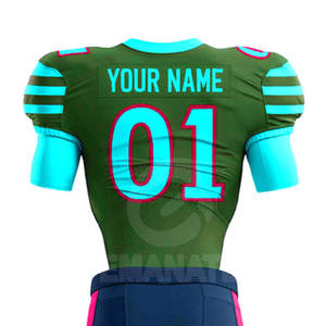 Uniforme de Fútbol Americano Profesional para Equipo, Diseño Personalizado, Impreso, Transpirable, Conjunto de Camiseta y Pantalón de Manga Corta - Product Image 5