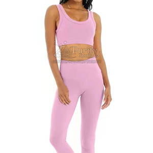Ensemble léger de yoga pour femmes sur mesure vêtements de fitness en coton ensemble de yoga pour femmes à vendre - Product Image 4